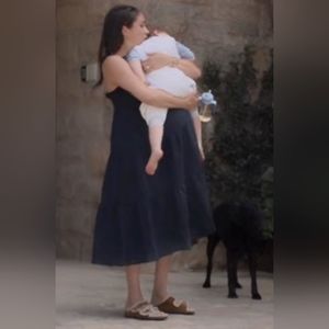 J crew Tiered ruffle maxi beach dress in crinkle cotton ASO Meghan Markle